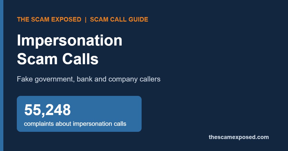Impersonation Scam Calls Pretending to Be Government or Big Companies