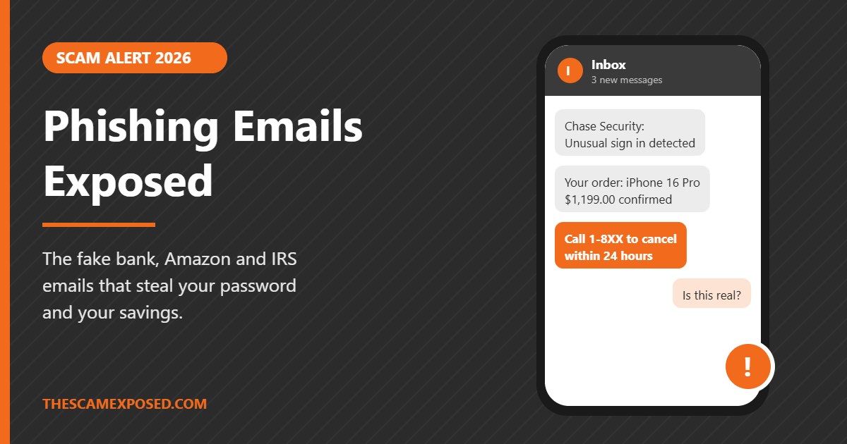 Phishing Emails in 2026: How to Spot Fake Bank, Amazon and IRS Emails