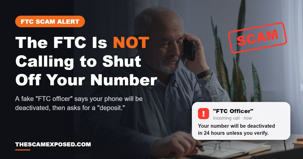 The FTC Is Not Calling to Shut Off Your Phone Number